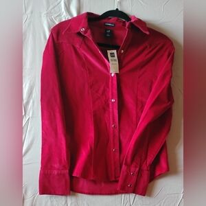 Gap Women's Long Sleeved Button Up Casual Shirt Size Medium